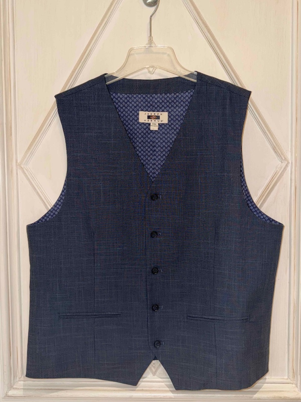 Joseph Abbound Grayish Blue Vest